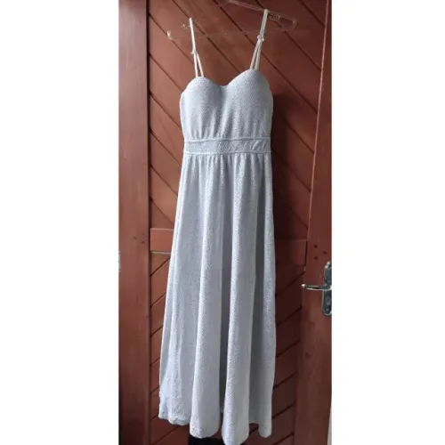 Vestido Longo Branco P Com Bojo (tamanho 34 a 38)