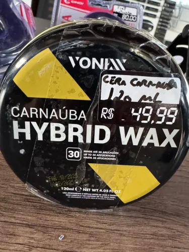 Vonixx cera carnaúba híbrid wax 240ml na promoção 