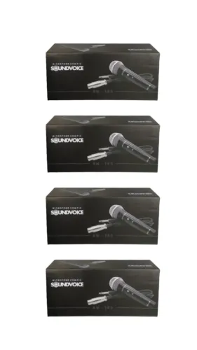 KITS PARA IGREJA C\ MICROFONE SOUNDVOICE SM-100 - black friday