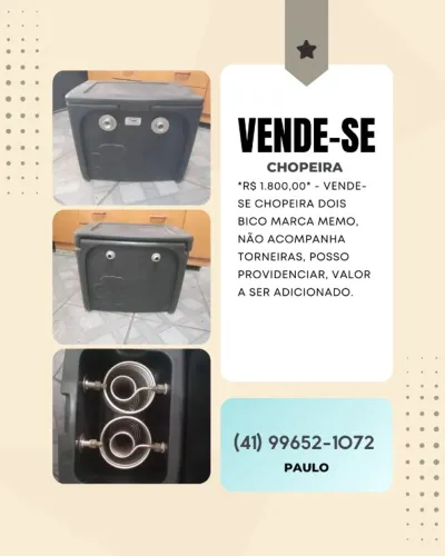 Chopeira MEMO dois bicos