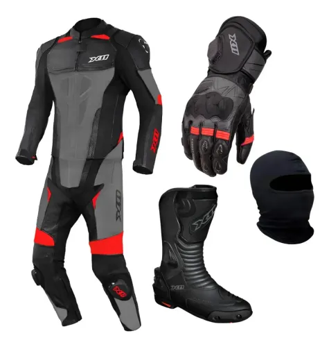 Kit X11 Speed 2 (Macacão 2 peças, Bota Race Track, Luva Race 2) Masc. Cores