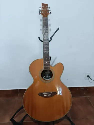 Violão Acústico Elétrico Cutaway Hofma Jumbo