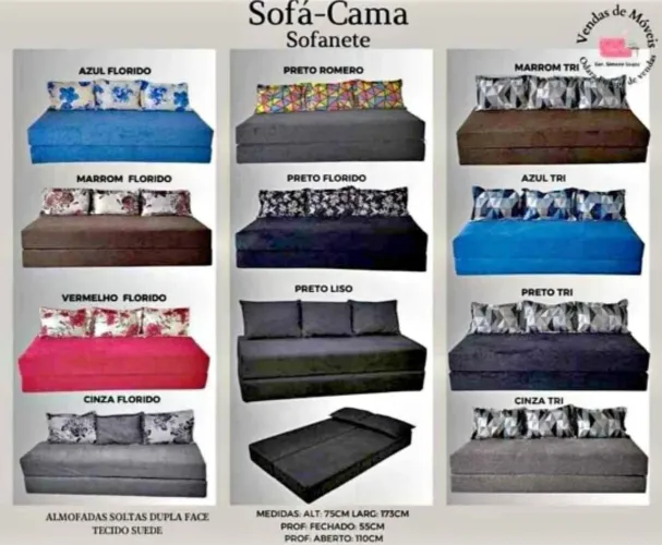Sofanete suede várias cores / Receba em 24h / pague na entrega 