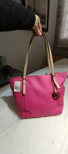 Bolsa Michael Kors Rosa couro legítimo, original. Nova