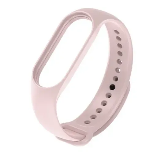 Pulseira de silicone rosa nude para Mi Band 7