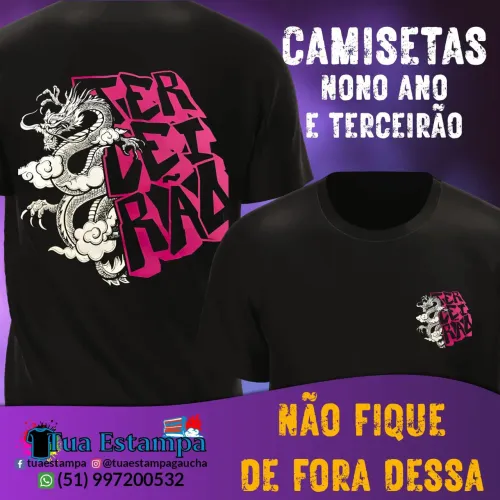 Camisetas Personalizadas - 9º Ano e Terceirão
