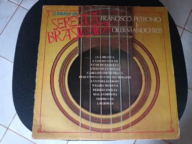 2 LP Vinil Serestas Brasileira Francisco R. e Dilermando Reis e Violão Carlos Iafelice