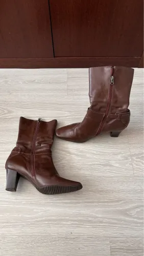 Botas Zutti de Couro Marrom
