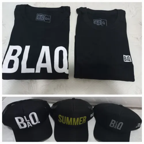 Kit Camisetas e Bonés Black