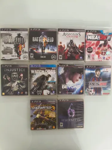 Lote 10 Jogos de Playstation 3 - PS3