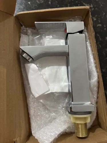 Torneira Quadrada De Cubo De Aço Inoxidável Único De Água Fria