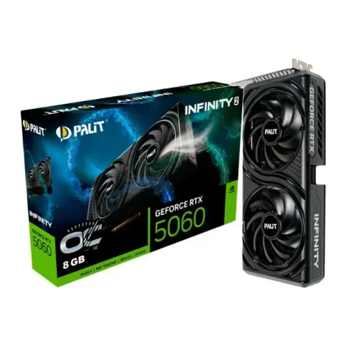 Placa de Video Palit GeForce RTX 5060 Infinity 2 OC, 8GB, GDDR7, 128-bit