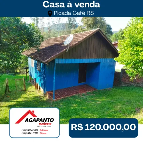CASA À VENDA EM PICADA CAFÉ/RS