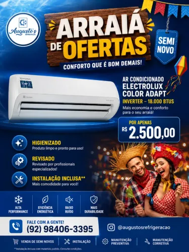Vendo ar condicionado Electrolux Color Adapt 18000 btus