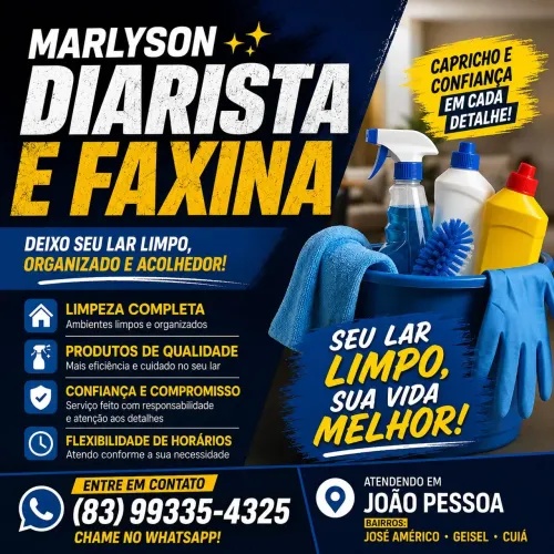 Diárias e faxinas