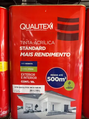 Tinta acrílica branco fosco