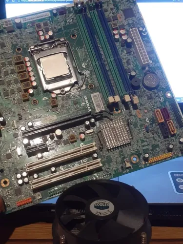 Placa Mãe Lenovo Lga 1155 + Core i3 2120 3.30GHZ com Cooler Dissipador