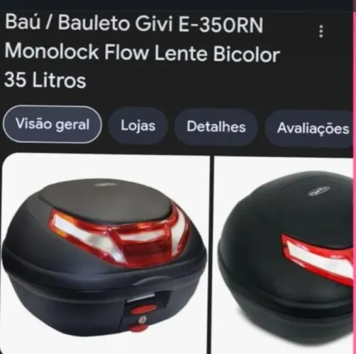 Baú/Bauleto Givi E - 350RN 35 litros