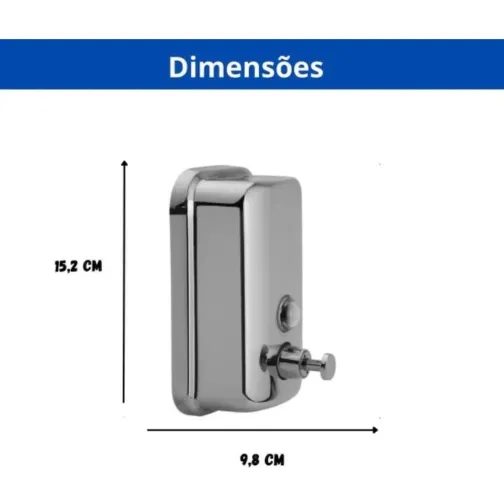 Dispenser de Sabonete Líquido - Inox