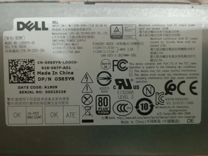 Fonte de Alimentação Dell Optiplex 3060