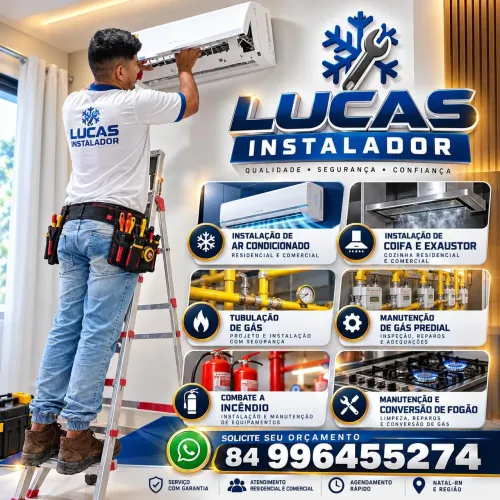 Instalação de gás e manutenção 