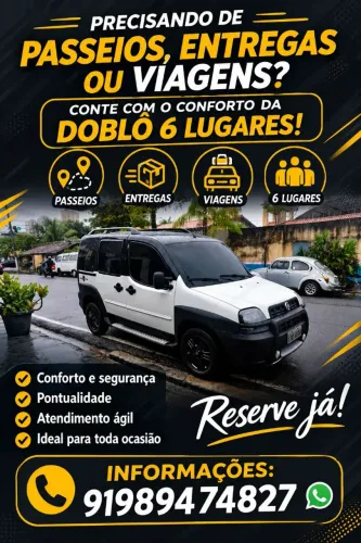 fazemos entregas,viagens,passeios, aeroporto