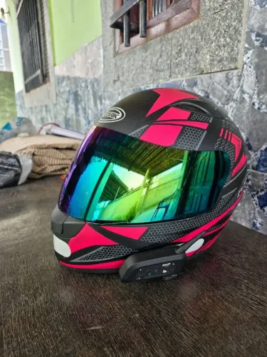 Capacete EBF New Spark Flash com Viseira Camaleão + Intercomunicador 