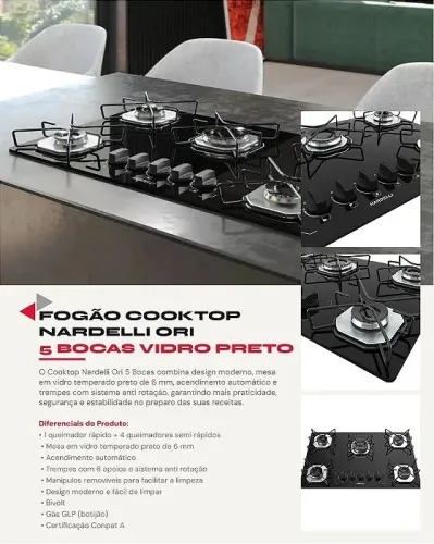 COOKTOP NARDELLI ORI