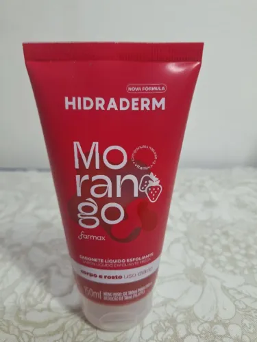 Sabonete Líquido Esfoliante Hidraderm Morango 150ml - Novo
