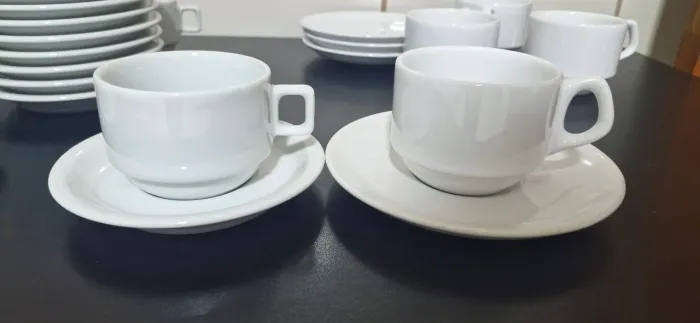 Conjunto de Xicaras Chá em Porcelana