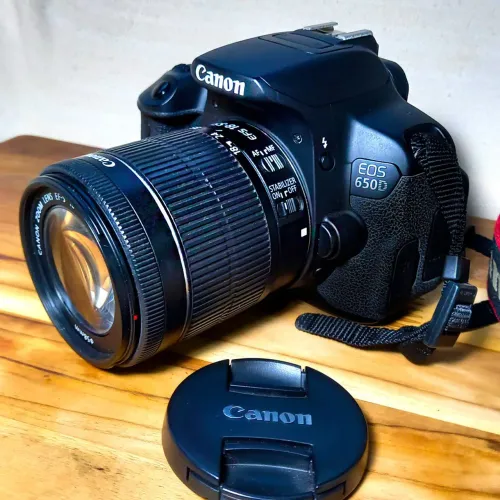 Canon Eos Dslr 650d + 18-55mm Cor Preto