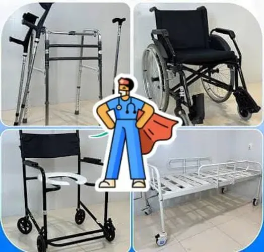 Cadeiras de rodas e higiênicas Camas Hospitalares