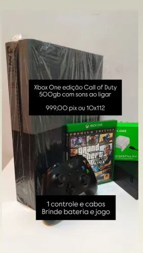 Xbox One edição Call of duty com sons