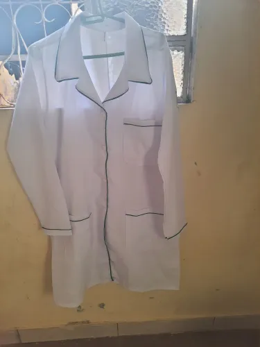 Jaleco branco tamanho G feminino