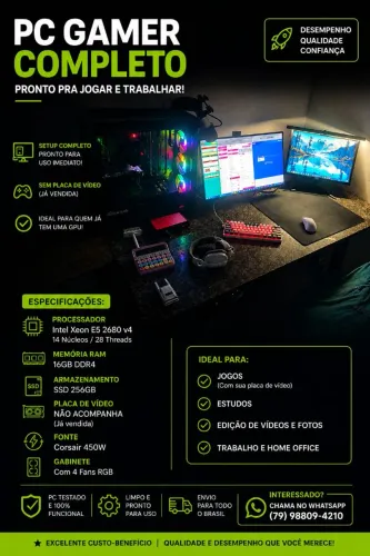 PC GAMER CUSTO BENEFICIO COMPLETO 