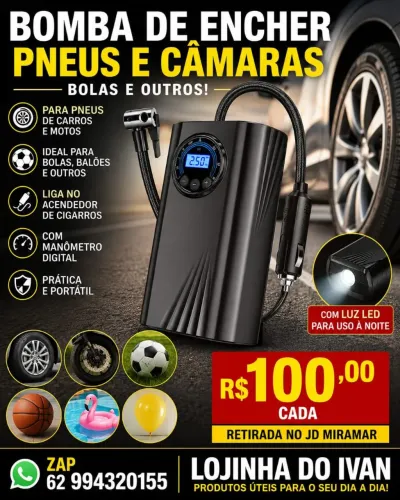 Bomba de encher pneus 