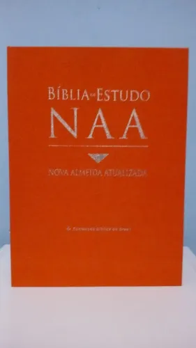 Bíblia De Estudo NAA Formato Grande Capa Luxo Floral Feminina + Caixa Protetora