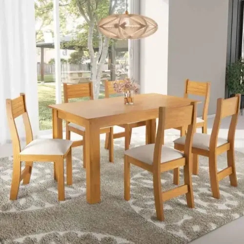 Mesa de jantar 4 cadeiras entrega rápida