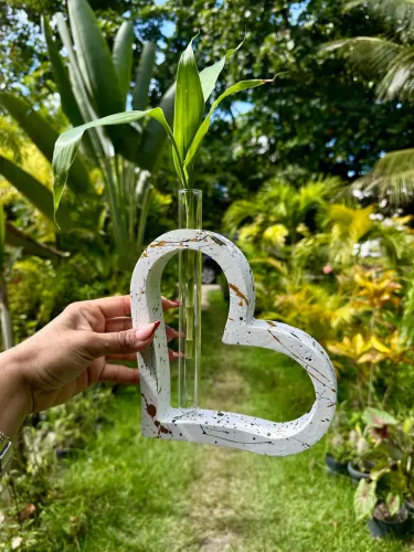 Vasinhos em gesso pra decoração e por plantinhas na hidroponia