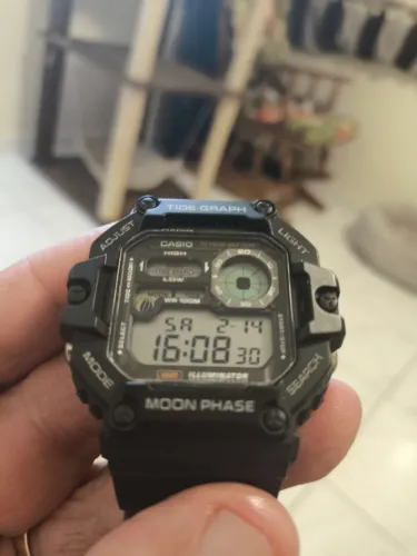 Relógio Casio ws-1700h tabua de maré e fases da lua!