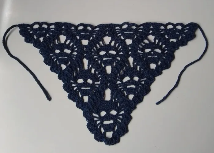 Bandana de caveira de crochê