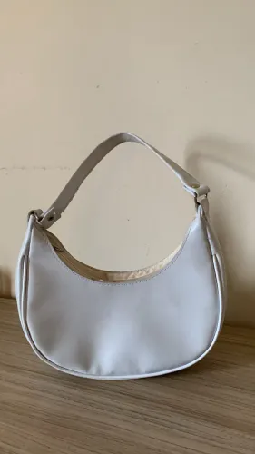 bolsa de ombro branca