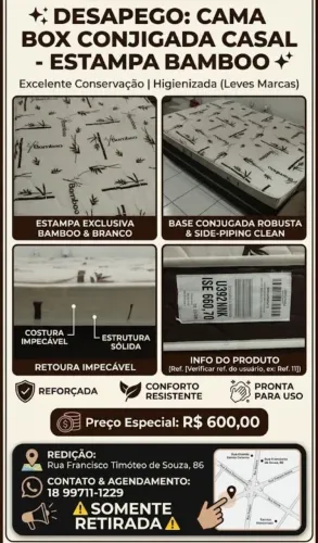 Colchão Casal Box e Colchão Conjugado