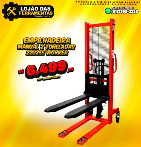 Empilhadeira Manual 2 Toneladas 220255 Worker