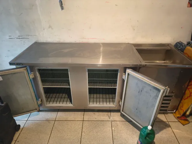 Balcão refrigerado inox 220v entrega grátis