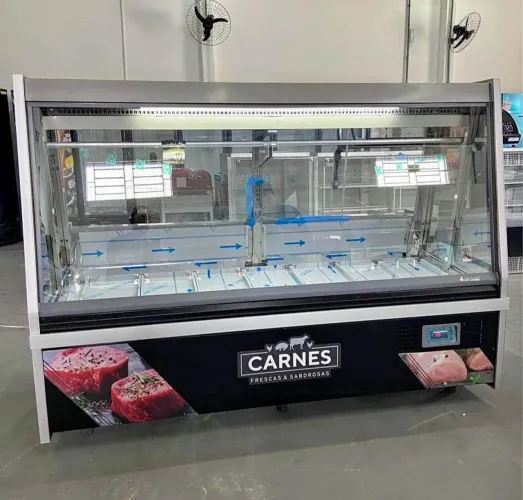 Balcão De Açougue Tendal 2 Metros Linha Turino Gelopar