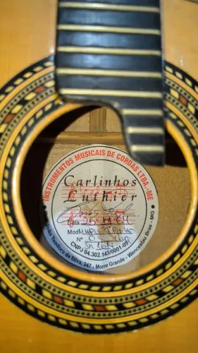 Cavaquinho Carlinhos Luthier N°5 - Profissional - Ano:2014, Timbre Premium, Raridade