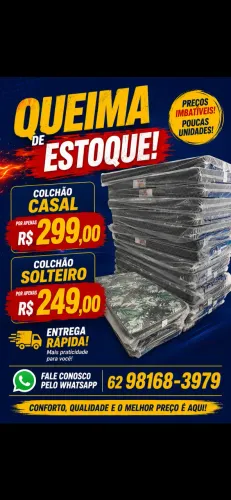 Colchao d20 casal solteiro 