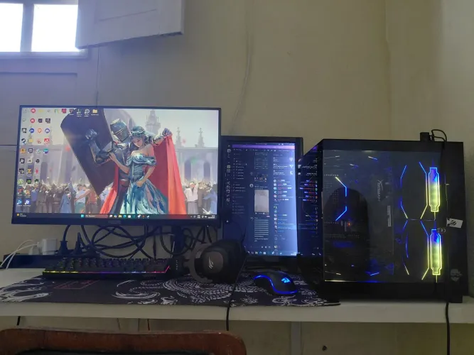 Pc gamer completo incluindo periféricos e acessórios