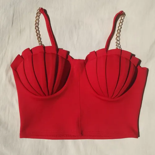 Cropped Sereia Vermelho 
